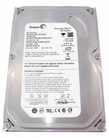 Жесткий диск Seagate ST3250310AS 250Gb  SATAII 3,5" HDD