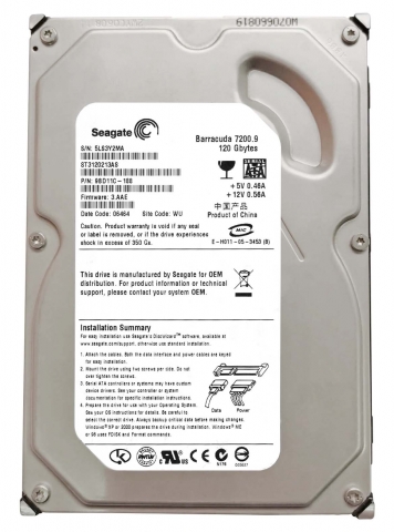 Жесткий диск Seagate 9BD11C 120Gb 7200 SATAII 3.5" HDD
