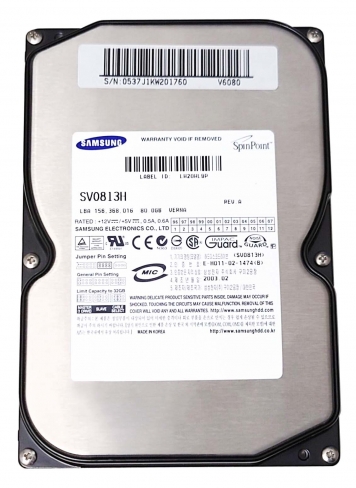 Жесткий диск Samsung SV0813H 80Gb 7200 IDE 3.5" HDD