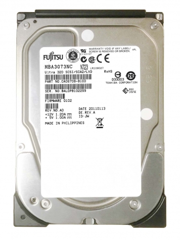Жесткий диск Fujitsu MBA3073NC 73,5Gb  U320SCSI 3.5" HDD