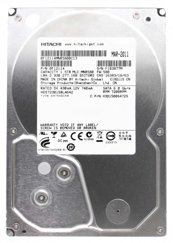 Жесткий диск Hitachi HDS723015BLA642 1,5Tb  SATAIII 3,5" HDD