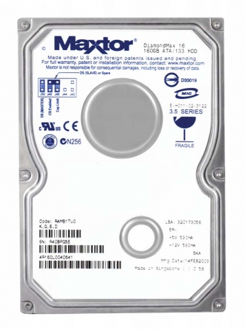 Жесткий диск Maxtor 4R160L0 160Gb 5400 IDE 3.5" HDD