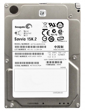 Жесткий диск Seagate ST9146852SS 147Gb  SAS 2,5" HDD