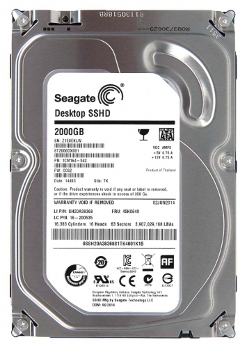 Жесткий диск Seagate 1CM164 2Tb  SATAIII 3,5" HDD