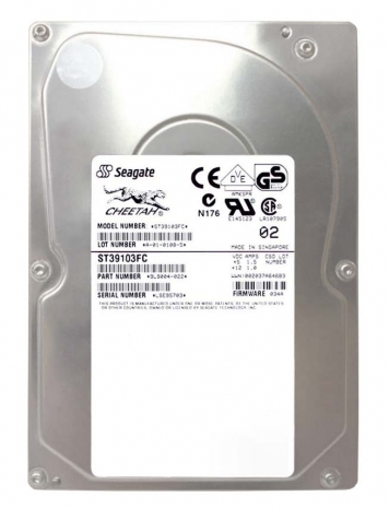 Жесткий диск Seagate ST39103FC 9Gb Fiber Channel 3.5" HDD