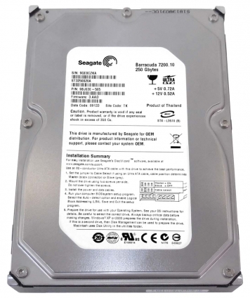 Жесткий диск Seagate ST3250820A 250Gb 7200 IDE 3.5" HDD