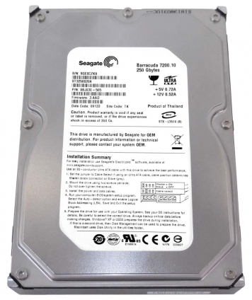Жесткий диск Seagate 9BJ03E 250Gb 7200 IDE 3.5" HDD