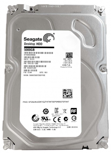 Жесткий диск Seagate ST5000DM000 5Tb 5900 SATAIII 3,5" HDD