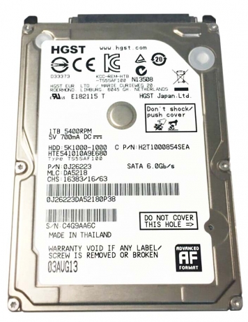 Жесткий диск Hitachi H2Y1000854SEA 1Tb 5400 SATAIII 2,5" HDD