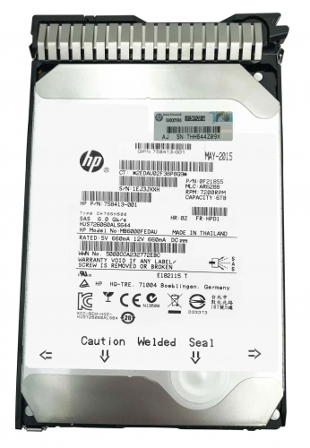 Жесткий диск HP MB6000FEDAU 6Tb 7200 SAS 3,5" HDD