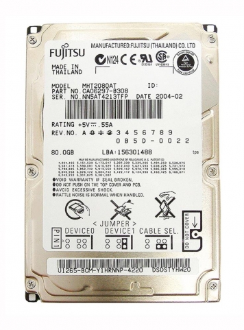 Жесткий диск Fujitsu MHT2080AH 80Gb 5400 IDE 2,5" HDD