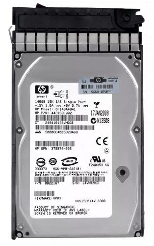 Жесткий диск HP 443169-002 146.8Gb  SAS 3,5" HDD