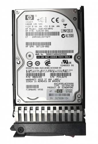 Жесткий диск HP 518194-001 146Gb SAS 2,5" HDD