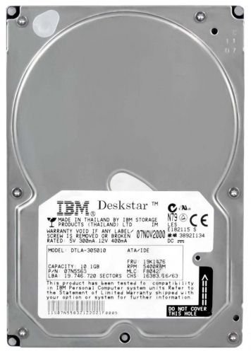Жесткий диск IBM DTLA-305010 10,1Gb 5400 IDE 3.5" HDD