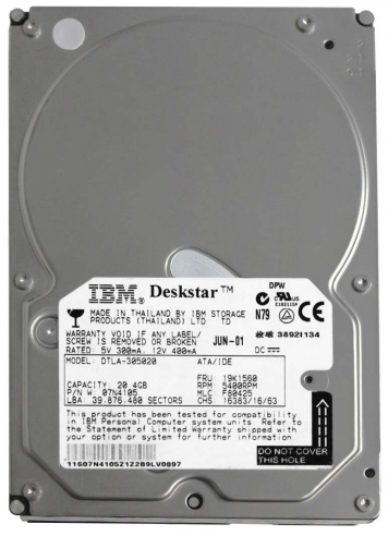 Жесткий диск IBM DTLA-305020 20,5Gb 5400 IDE 3.5" HDD