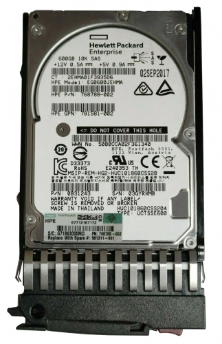 Жесткий диск HP 768788-002 600Gb 10000 SAS 2,5" HDD