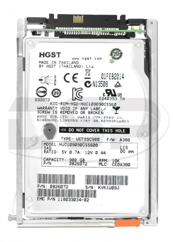 Жесткий диск EMC VX-2S10-900 900Gb 10000 SAS 2,5" HDD