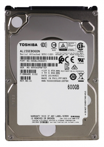 Жесткий Диск Toshiba AL15SEB060N 600Gb 10500 SAS 2,5" HDD