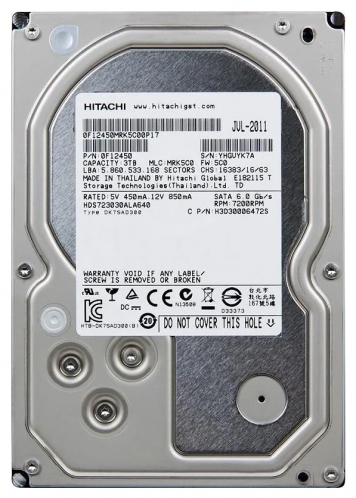 Жесткий диск Hitachi HDS723030ALA640 3Tb  SATAIII 3,5" HDD