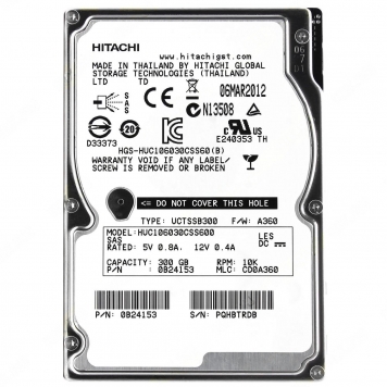 Жесткий диск Hitachi HUC106030CSS600 300Gb  SAS 2,5" HDD