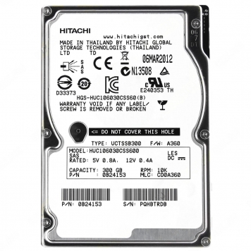 Жесткий диск Hitachi 0B24153 300Gb  SAS 2,5" HDD