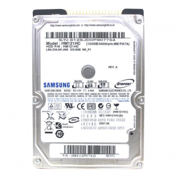 Жесткий Диск Samsung HM121HC 120Gb IDE 2,5" HDD