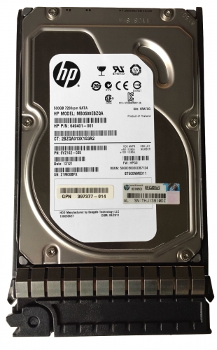 Жесткий диск HP 649401-001 500Gb  SATAII 3,5" HDD