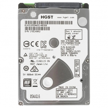 Жесткий диск HGST 0J43105 500Gb SATAIII 2.5"HDD