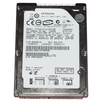 Жесткий Диск Seagate HTS541616J9AT00 160Gb IDE 2,5" HDD