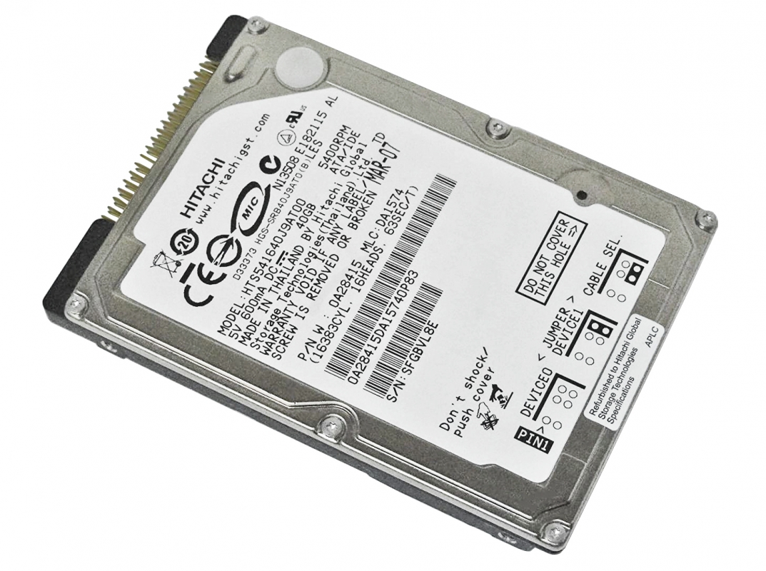 Жесткий диск Hitachi HTS541640J9AT00 40Gb 5400 IDE 2,5