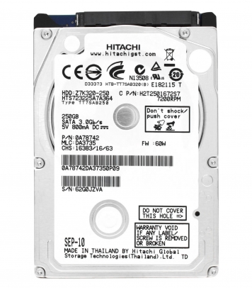 Жесткий диск Hitachi 0A78742 250Gb 7200 SATAII 2,5" HDD