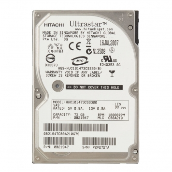 Жесткий диск Hitachi 0B21947 73Gb  SAS 2,5" HDD