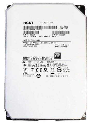 Жесткий диск Hitachi HUH728080ALE604 8Tb 7200 SATAIII 3.5" HDD