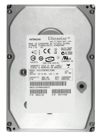 Жесткий диск Hitachi HUS153030VLS300 300Gb  SAS 3,5" HDD