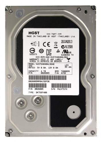 Жесткий диск Hitachi HUS724040ALS640 4Tb  SAS 3,5" HDD