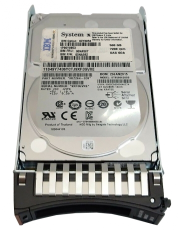 Жесткий диск IBM 00NA587 500Gb  SAS 2,5" HDD