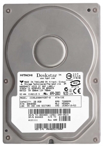 Жесткий диск Dell X0769 30GB IDE 3,5" HDD