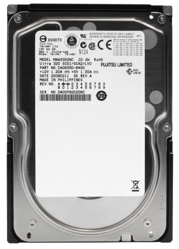 Жесткий диск Fujitsu CA06550-B400 300Gb  U320SCSI 3.5" HDD