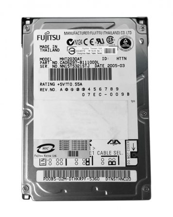 Жесткий диск Fujitsu CA06297-B11100DL 30Gb 4200 IDE 2,5" HDD