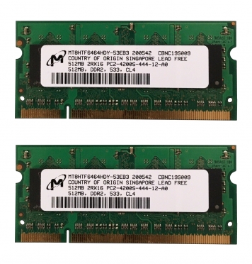 Оперативная память Micron MT8HTF6464HDY-53EB3 DDRII 512Mb