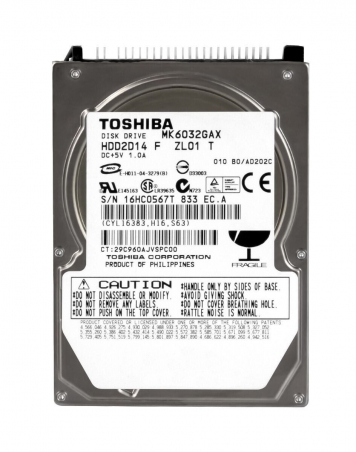 Жесткий диск Toshiba HDD2D14 60Gb 5400 IDE 2,5" HDD