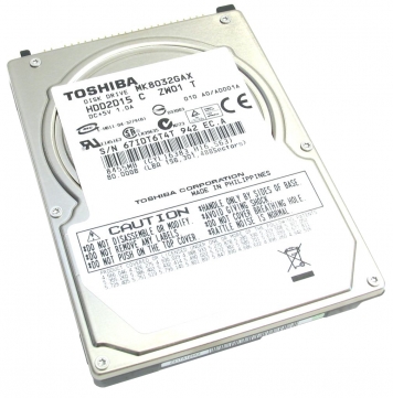 Жесткий диск Toshiba MK8032GAX 80Gb 5400 IDE 2,5" HDD