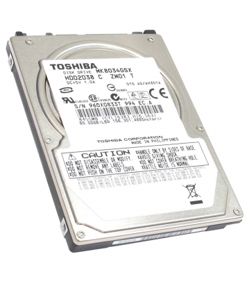 Жесткий диск Toshiba MK8034GSX 80Gb 5400 SATA 2,5" HDD