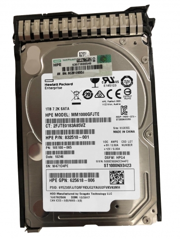 Жесткий диск HP 752672-001 1Tb  SATAIII 2,5" HDD