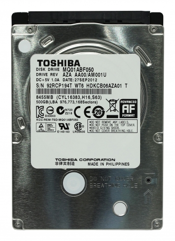 Жесткий диск Toshiba HDKCB06AZA01 500Gb 5400 SATAIII 2,5" HDD