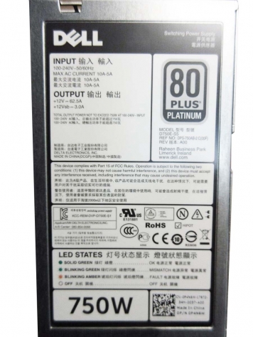 Блок питания Dell DPS-750AB-2 C 750W