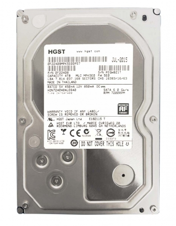 Жесткий диск Hitachi 0F22408 4Tb 7200 SATAIII 3.5" HDD