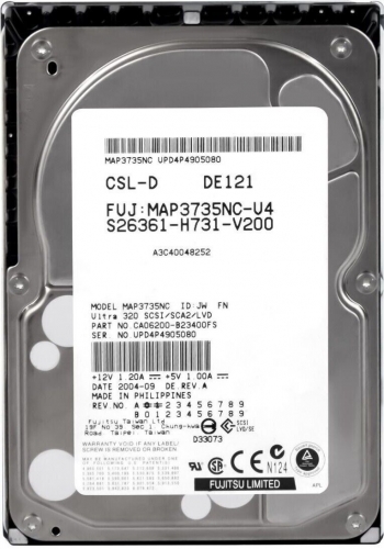 Жесткий диск Fujitsu S26361-H731-V200 73,5Gb  U320SCSI 3.5" HDD