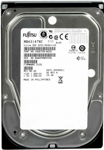 Жесткий диск Fujitsu MBA3147NC 147Gb  U320SCSI 3.5" HDD