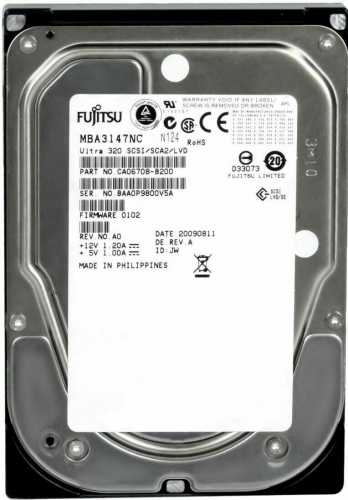 Жесткий диск Fujitsu CA06708-B200 147Gb  U320SCSI 3.5" HDD